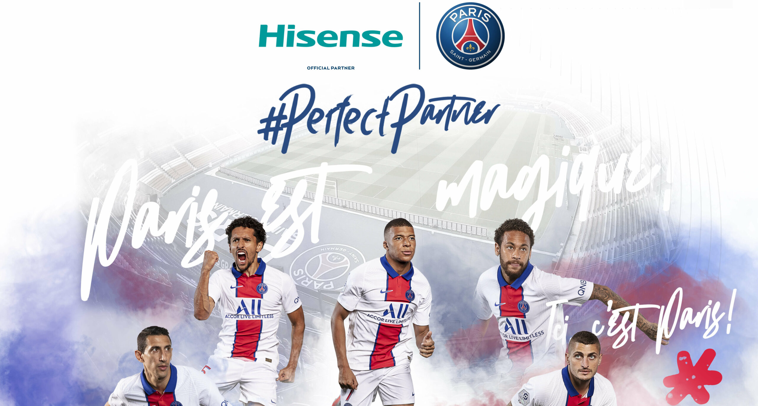 Hisense, nuevo patrocinador oficial del club Paris Saint-Germain