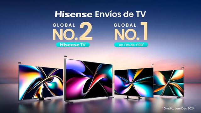 HISENSE CONSOLIDA SU LIDERAZGO EN EL SEGMENTO DE TV DE +100” Y MANTIENE SU POSICIÓN N°2  EN EL RANKING GLOBAL