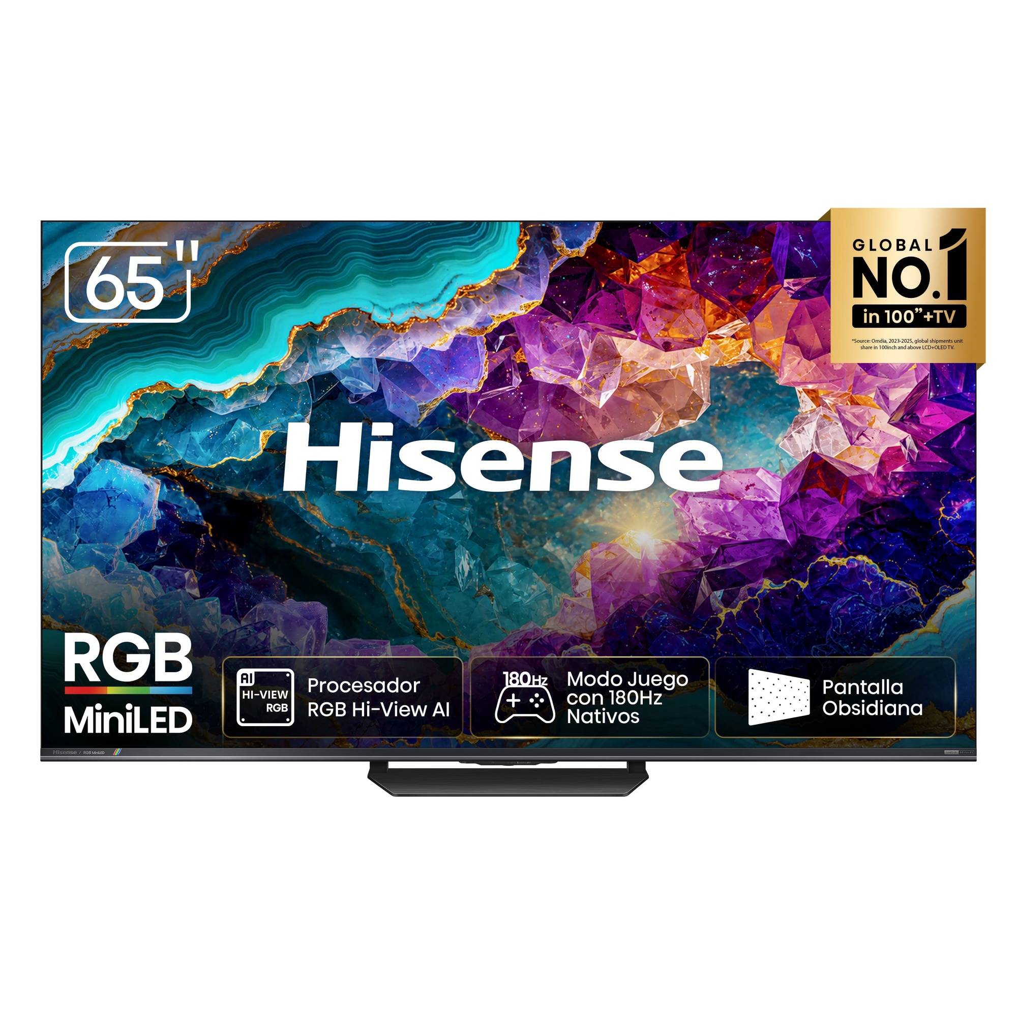 HISENSE ULED RGB MiniLED DE 65” | GOOGLE TV | 65UR8SG